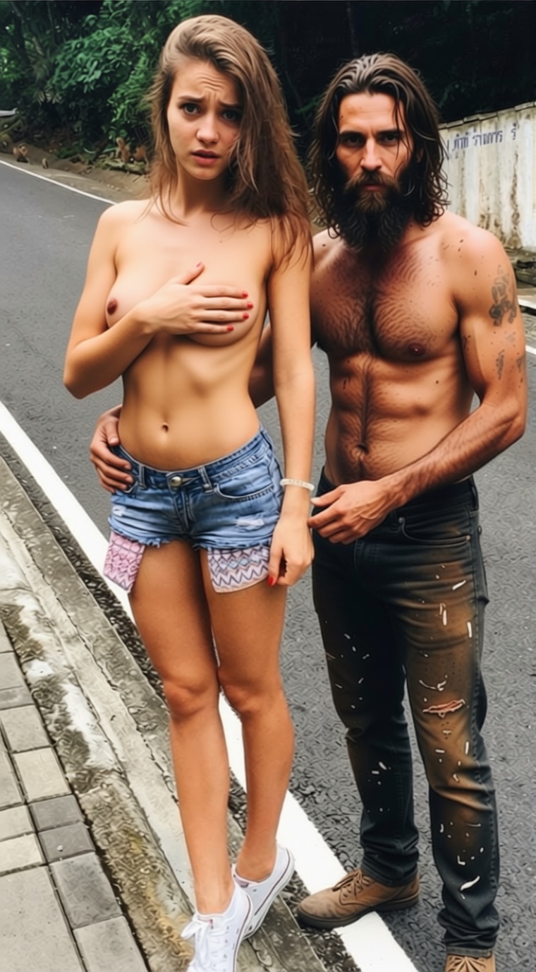 She baits horny homeless guys, her secret kink — 10