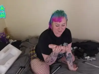 First time Fuck Machine Unboxing cute bbw punk miss vaga